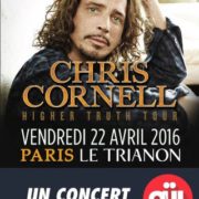 Affiche de Chris Cornell au Trianon