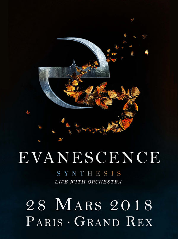 Affiche de Evanescence au Grand Rex