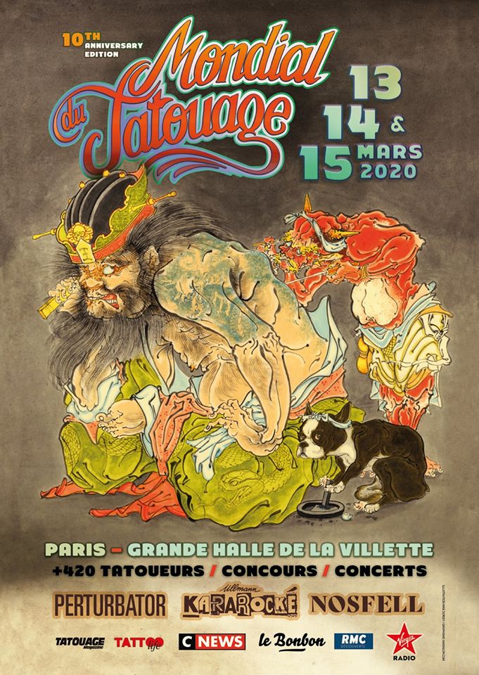 Affiche du Mondial du Tatouage 2020