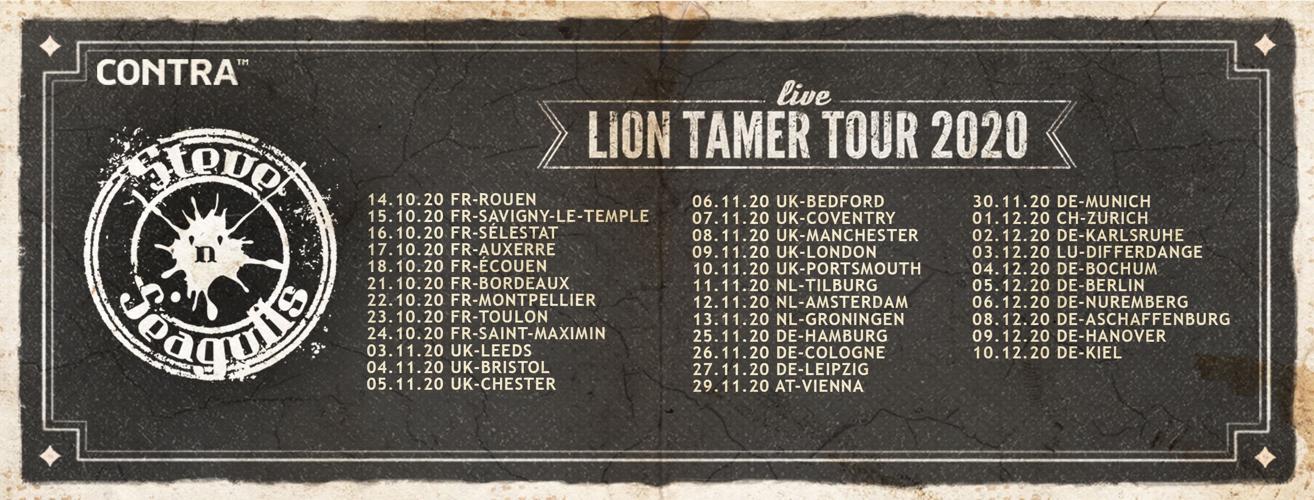 Steve'n'Seagulls Lion Tamer Tour