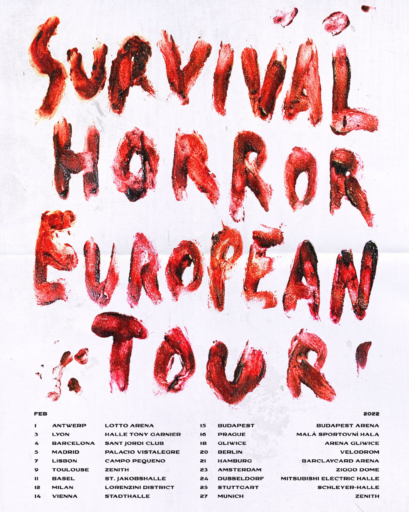 Survival Horror European Tour 2022