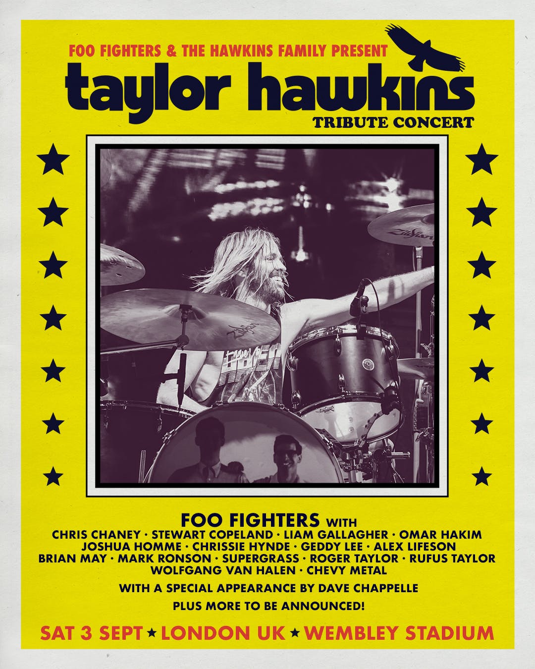 Guest List concert tribute pour Taylor Hawkins des Foo Fighters