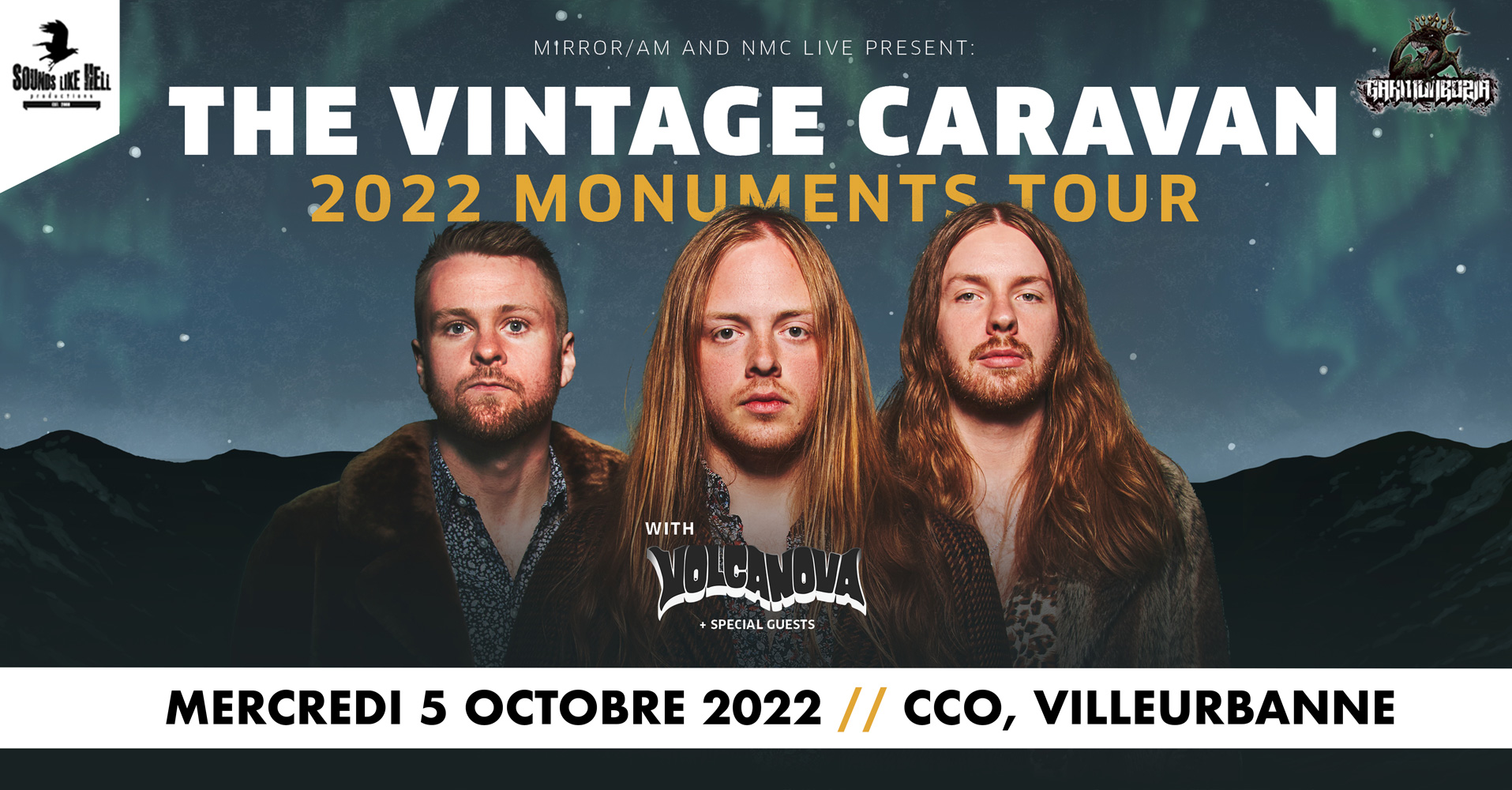 concert de the vintage caravan au CCO