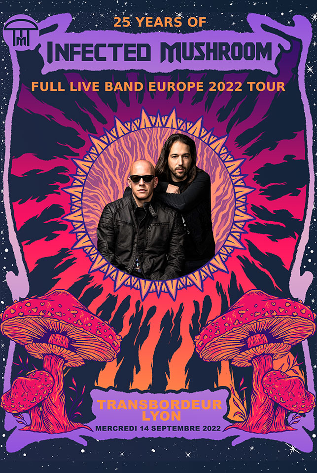 Affiche tournée Infected Mushroom 