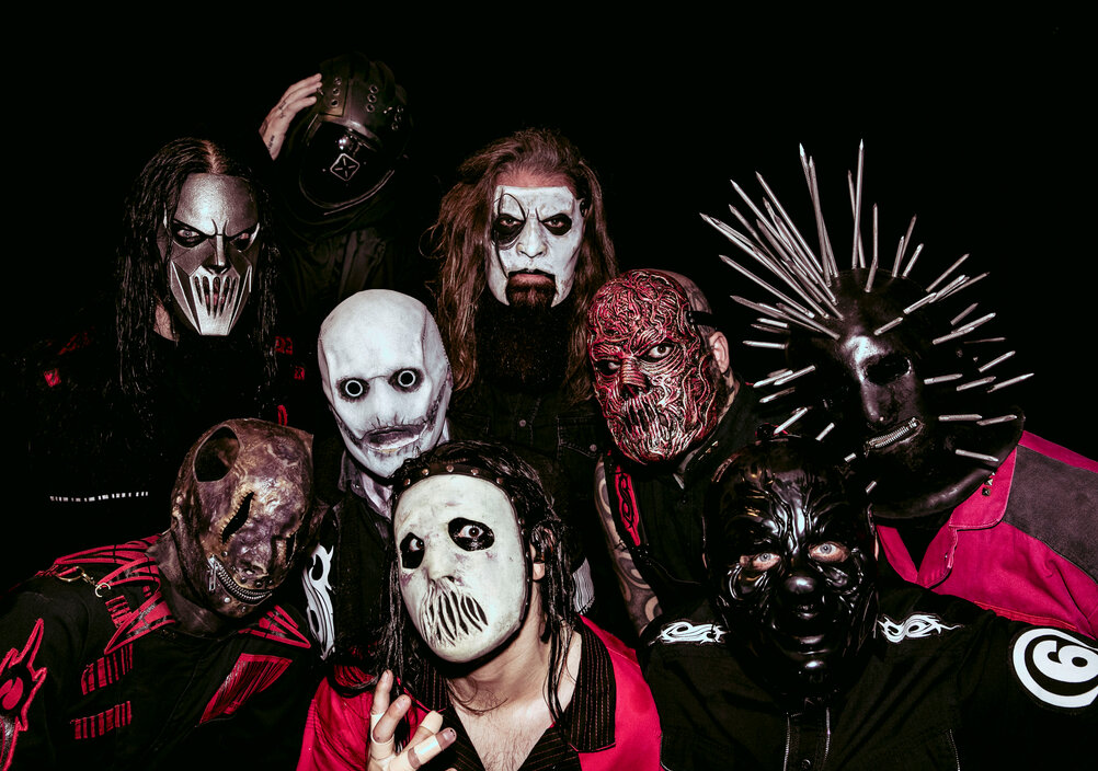 Slipknot avec les nouveaux masques de The End, So Far