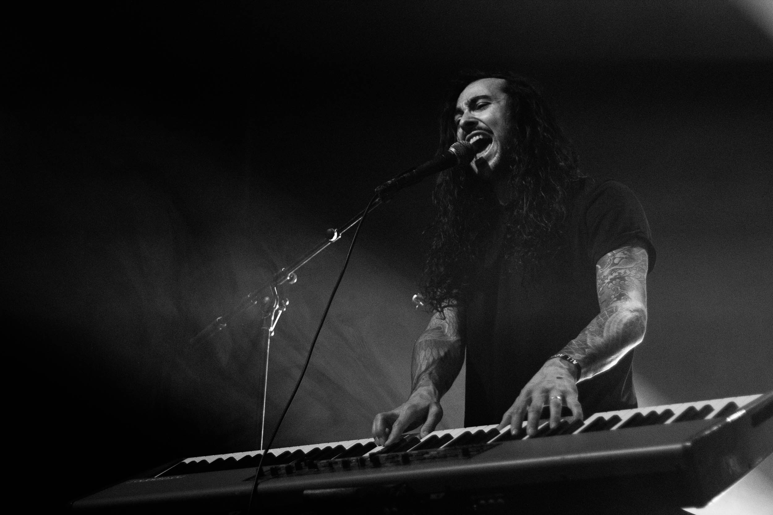 Victor, claviériste de BTM au Carnavalorock 2022