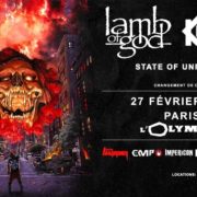 LAMB OF GOD KREATOR OLYMPIA PARIS