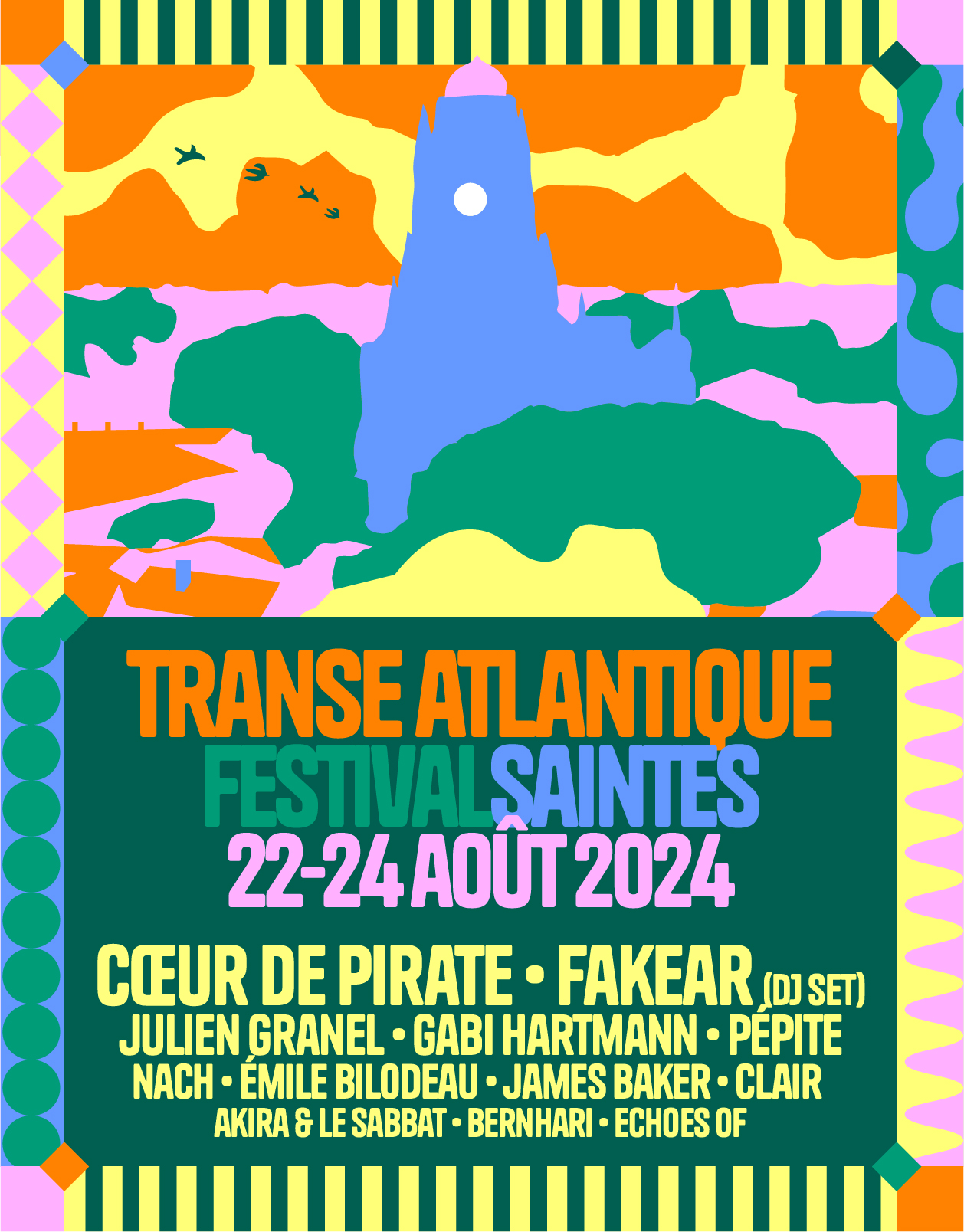 Affiche festival Transe Atlantique, édition 2024