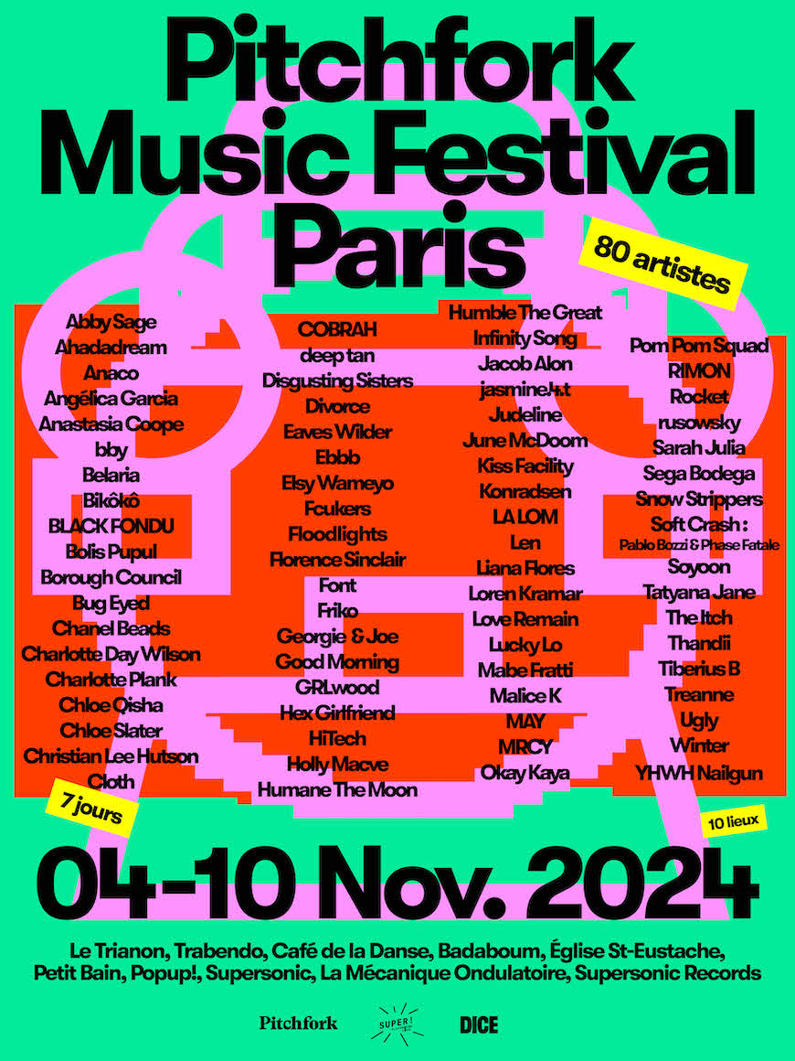 Pitchfork Music Festival 2024 affiche programmation