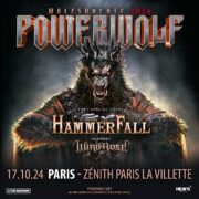 Powerwolf Hammerfall Wind Rose Zénith Paris 2024 Affiche